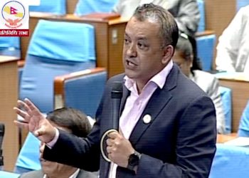 सांसद थापाले  एसपीपीबारे प्रधानमन्त्री देउवा सगँ मागे जवाफ