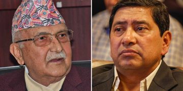 अध्यक्ष ओली र माओवादी नेता श्रेष्ठबीच भेटघाट