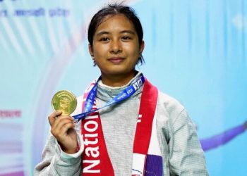 नवौं राष्ट्रिय खेलकुद:बागमतीलाई फेन्सिङमा पहिलो स्वर्ण