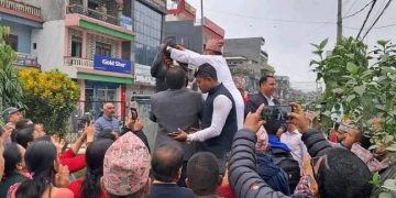 गठबन्धनका उम्मेदवार भण्डारी द्धारा चुनावी प्रचार प्रसार अभियान सुरु