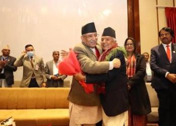 नवनिर्वाचित राष्ट्रपति पौडेललाइ प्रधानमन्त्री दाहालको वधाइ