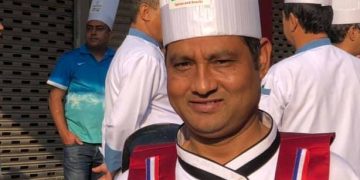 नेपाली फुड गुरु सुरेशचन्द्र बस्नेतलाई द वेस्ट नेपाली सेफ अफ दी इअर