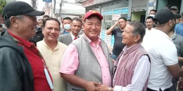 भट्टराईलाई जिताउन  गृह जिल्ला आए समाजवादीका नेता श्रेष्ठ