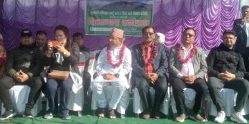 कालिखोलादेखि काहुँकोट सम्म जाने फुटट्रयाक शिलान्यास