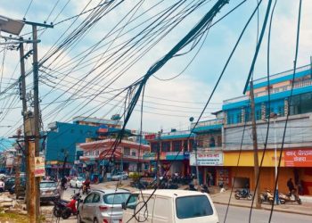 पोखरामा विजुलीको तार भूमिगत गर्न सुरु