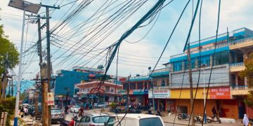 पोखरामा विजुलीको तार भूमिगत गर्न सुरु