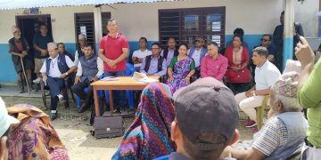 तप्राङका पहिराे पिडीतलाइ राहत वितरण