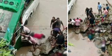 त्रिशूलीमा खसेको बसबाट १८ जनाको उद्दार