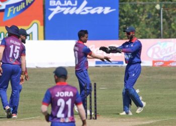 त्रिकोणात्मक श्रृंखलाको दोश्रो खेलमा नेपालद्वारा हङकङ ६ विकेटले पराजित