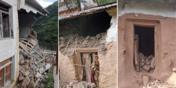 बझाङमा ५.३ रेक्टर स्केलको भूकम्प, घरहरु भत्किए
