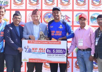 केपी ओली कप राष्ट्रिय टी-२० क्रिकेटमा कोशी प्रदेशको सान्त्वना जित