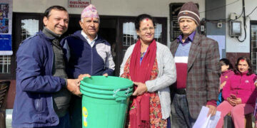 पोखरा १२ : नगर स्वच्छ र सफा राख्न सार्वजनिक स्थल र मुख्य चोक चाेकमा डस्टबिन