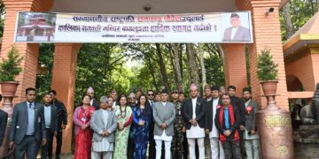 राष्ट्रपति पौडेलद्धारा बाग्लुङ कालिकाको पूजाअर्चना एवम् शालिग्राम सङ्ग्राहलयको अवलोकन