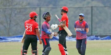 एकदिवसीय क्रिकेटमा क्यानडाले नेपाल लाई ४ विकेटले हरायाे