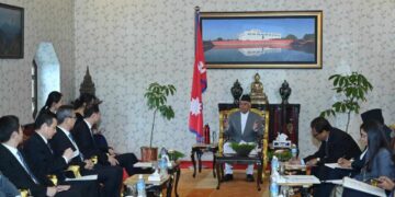 रास्ट्रपति पौडेल र चीनका उपबिदेसमन्त्री सुन बिच शिष्टाचार भेट