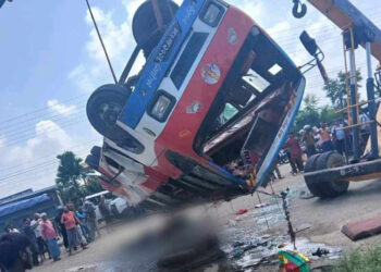 बाँकेमा बस दुर्घटना, २ जनाको मृत्यु