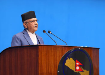 अशान्ति नमच्चाउन प्रधानमन्त्री ओलीको आग्रह