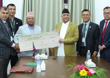 प्रधानमन्त्री दैवी प्रकोप उद्धार कोषमा एकैदिन साढे तीन करोड जम्मा