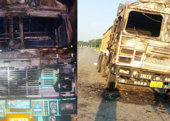 दुर्गा प्रसाईंका समर्थकले आगजनी गरेको ट्रकका चालकको मृत्यु