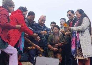 तीर्थस्थल पाथीभरा मन्दिर केवलकारको  शिलान्यास