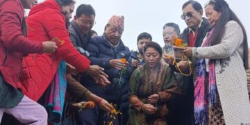 तीर्थस्थल पाथीभरा मन्दिर केवलकारको  शिलान्यास