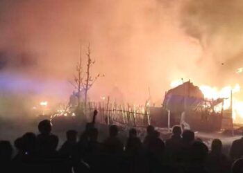 रौतहटको दलितबस्तीमा आगलागी : सात घर जलेर नष्ट