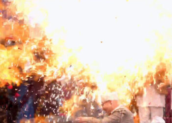 पोखरा भ्रमण वर्ष उद्घाटन गर्ने क्रममा अर्थमन्त्री पौडेल र मेयर आचार्य घाइते