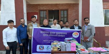 टिम नेपोद्वारा धादिङ कारागार सुधार पुस्तकालय पुनर्स्थापना