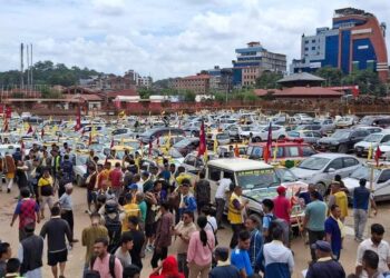 मानवसेवा फाउण्डेशनको आयोजनामा पोखरामा बृहत् ट्याक्सी र्‍याली आयोजना हुँदै