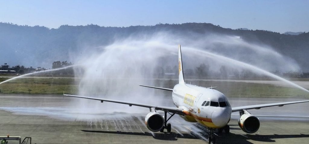 पोखरा-भुटान सिधा उडान, पहिलो चार्टड उडान सफल